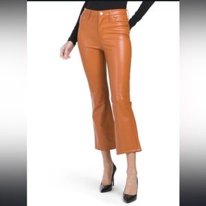 Seven7 Vegan Leather Cropped Pants Style 7M1119CO NWT